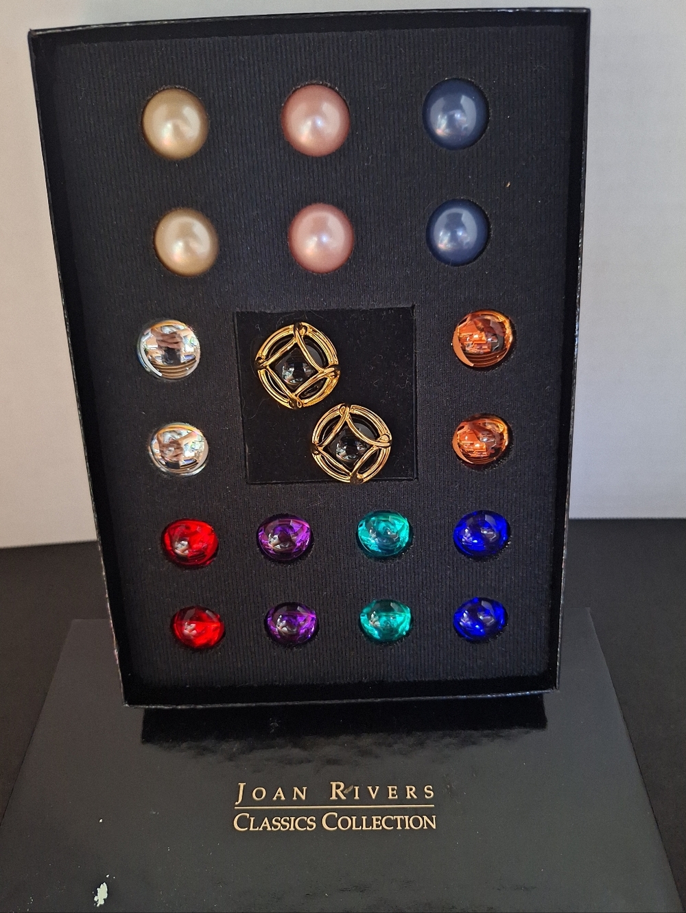 Joan Rivers Multicolor Clip On Earring Set